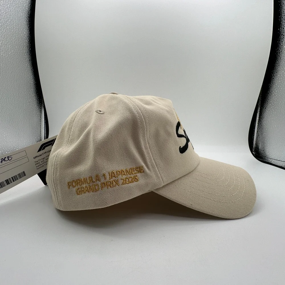 Formula 1 F1 Suzuka Racing Snapback Hat Cream 2026 Japanese Grand Prix Cap‎ NEW